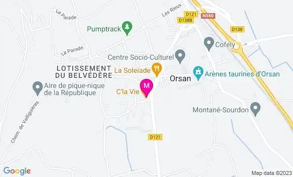Localisation Restaurant  C