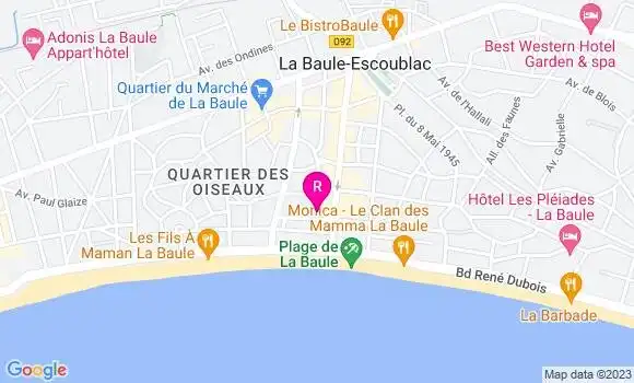 Localisation Brasserie La Croisette