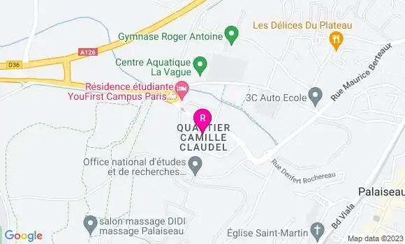 Localisation Restaurant  Le Camille Claudel