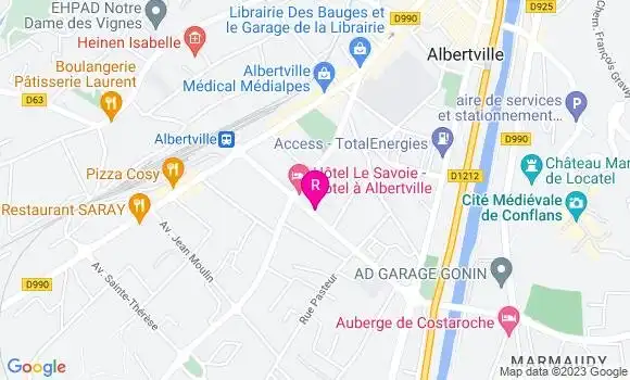 Localisation Restaurant  Le Shalimar