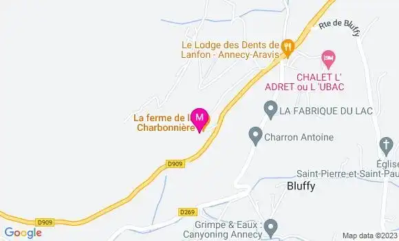 Localisation Restaurant  La Ferme de la Charbonnière