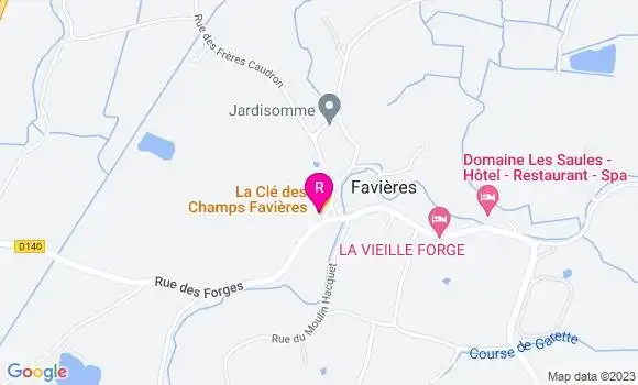Localisation Restaurant  La Clé des Champs