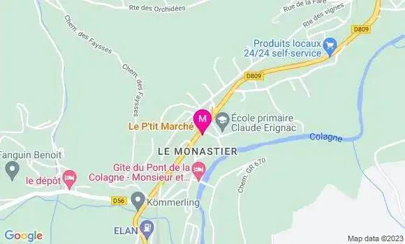 Localisation Restaurant  Le P