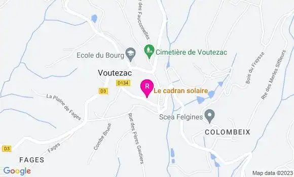 Localisation Restaurant  Le Cadran Solaire