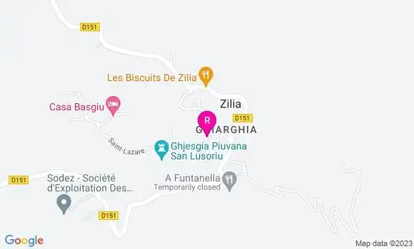 Localisation Restaurant  A Funtanella