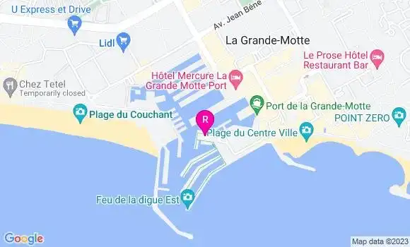 Localisation Restaurant  Le Yacht Club
