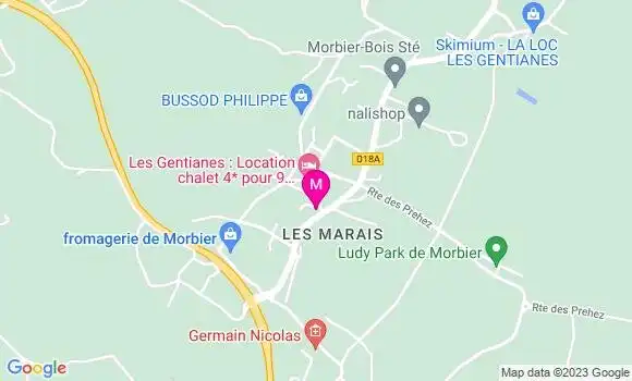 Localisation Restaurant  La Campenotte