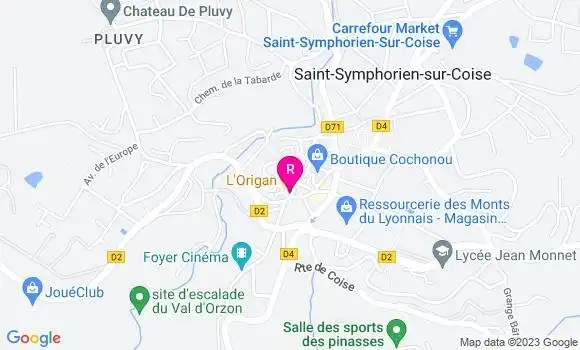 Localisation Pizzeria L