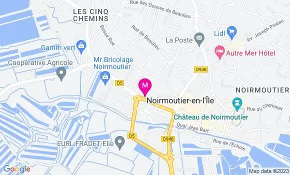 Localisation Restaurant  La Maison des Toqués