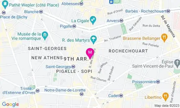Localisation Bistrot Le Smiley