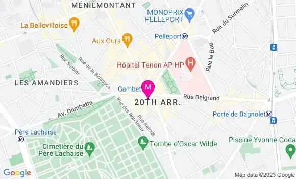 Localisation Restaurant  Le Gambetta