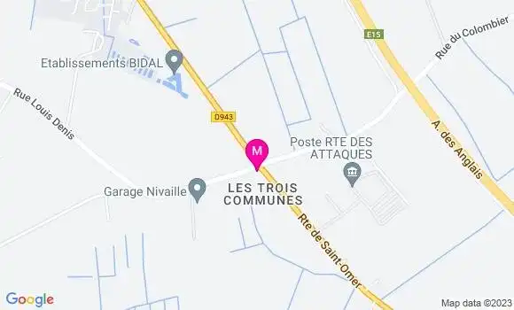 Localisation Restaurant  Les Trois Communes