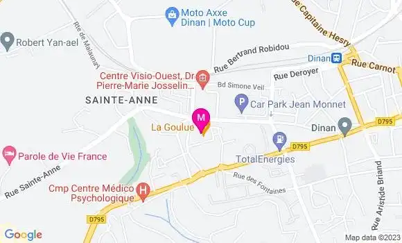 Localisation Restaurant  La Goulue