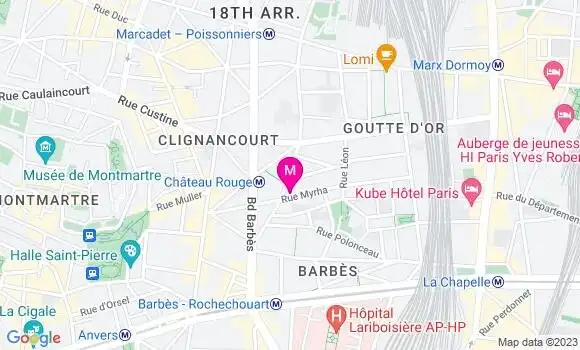 Localisation Restaurant Végétarien Le Myrha