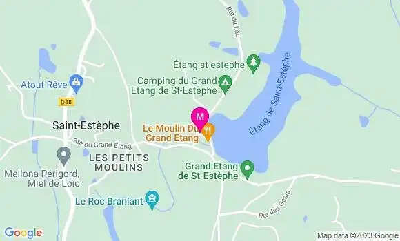 Localisation Restaurant  Le Moulin du Grand Etang