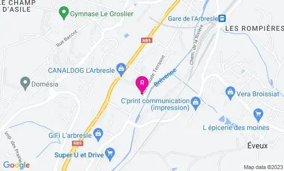 Localisation Restaurant  Au Bon Truc d