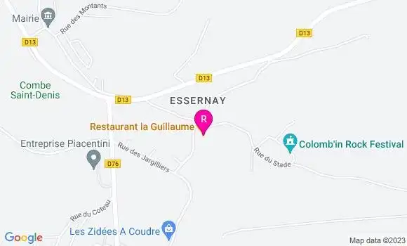 Localisation Restaurant  La Guillaume