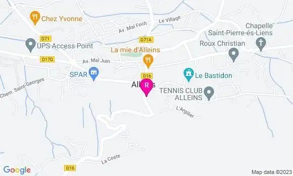 Localisation Restaurant  Au P