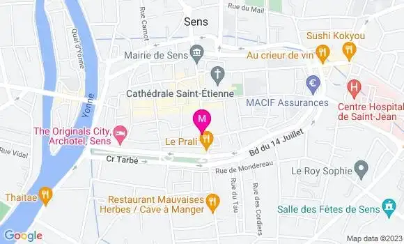 Localisation Restaurant  Le 25