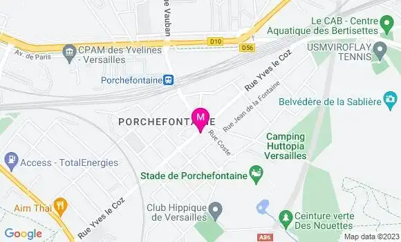Localisation Pizzeria Pizza Porchefontaine