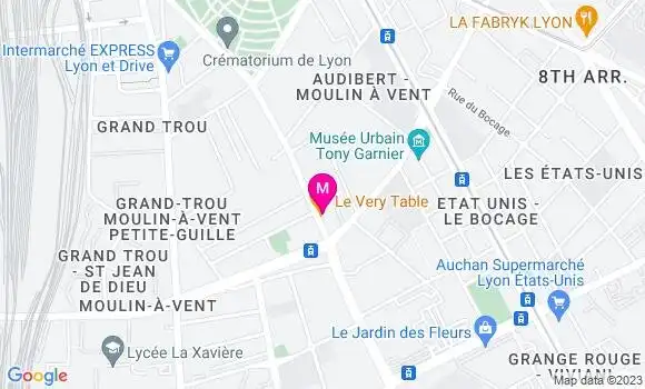 Localisation Restaurant  Le Very Table