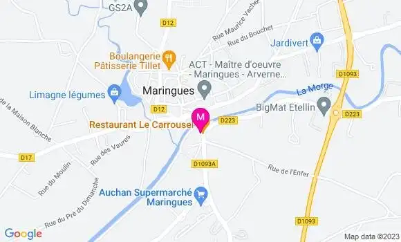 Localisation Restaurant  Le Carrousel
