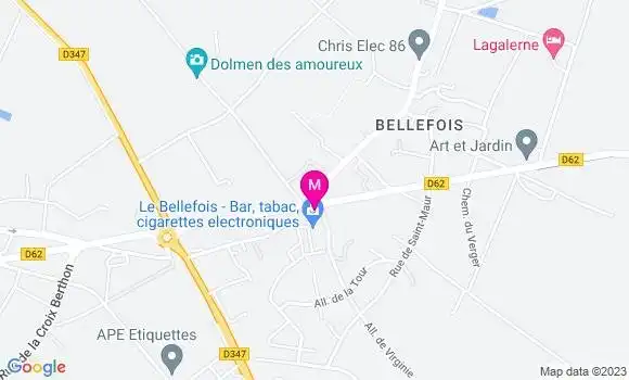 Localisation Restaurant  La Table de Bellefois
