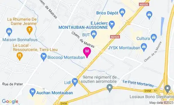 Localisation Restaurant Asiatique Panda Wok