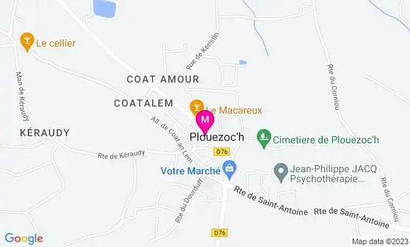 Localisation Crêperie La Vague