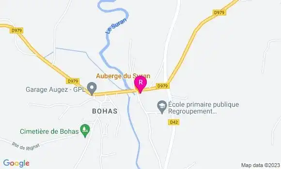 Localisation Auberge du Suran
