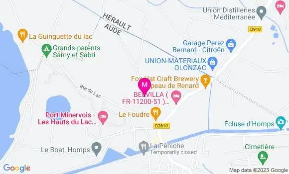 Localisation Restaurant  Le Foudre