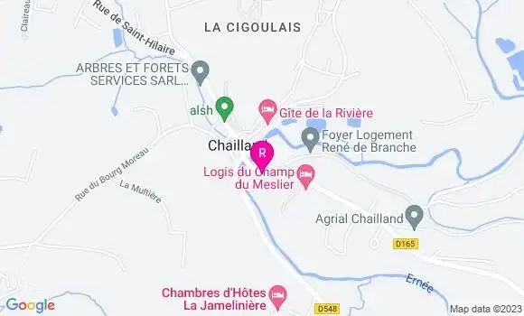 Localisation Crêperie des Forges
