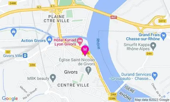 Localisation Restaurant  Le Fifth