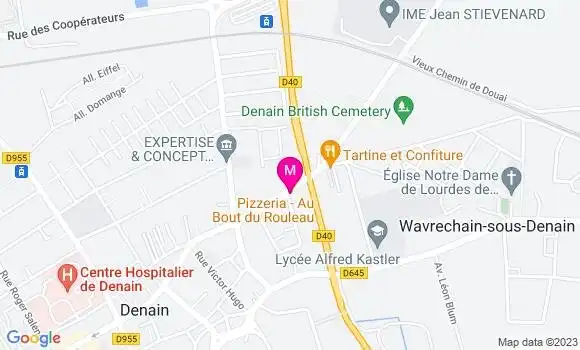 Localisation Pizzeria Au Bout du Rouleau
