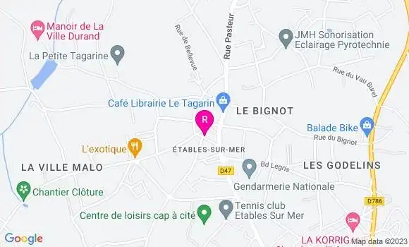 Localisation Restaurant  Kerilan