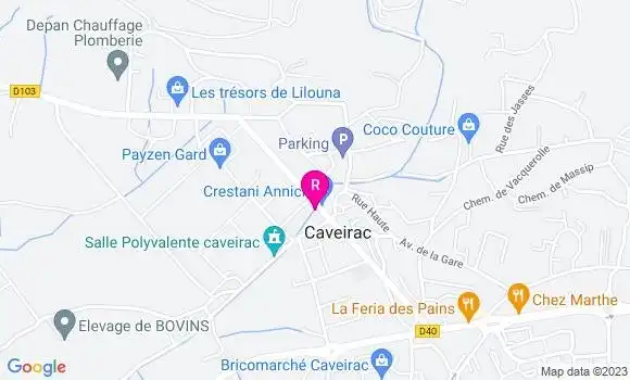 Localisation Restaurant  La Reine Toquée