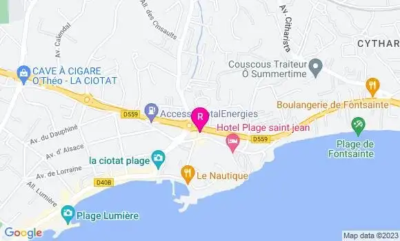 Localisation Restaurant  Le Carpe Diem