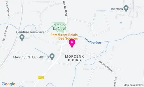 Localisation Restaurant  Le Relais des Sources