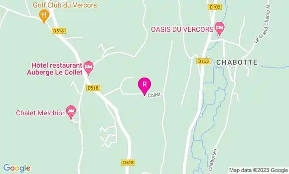 Localisation Auberge le Collet