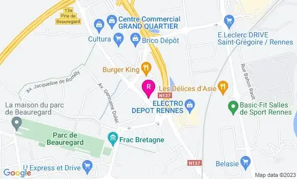 Localisation Restaurant  Les Halles