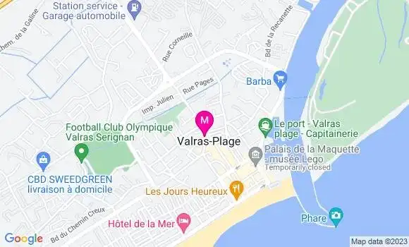 Localisation Restaurant  Café de la Mer