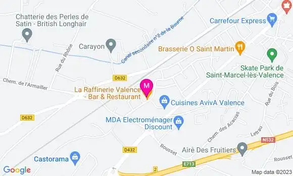 Localisation Restaurant  La Raffinerie