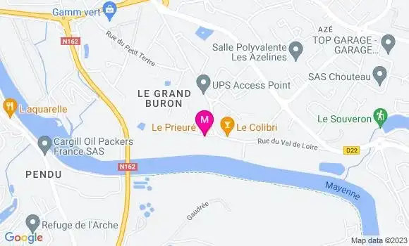 Localisation Restaurant  Le Prieuré