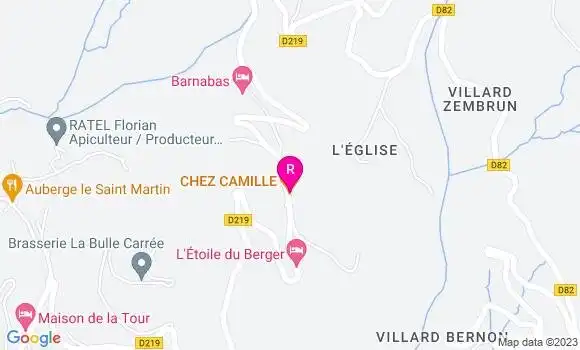 Localisation Restaurant  Chez Camille