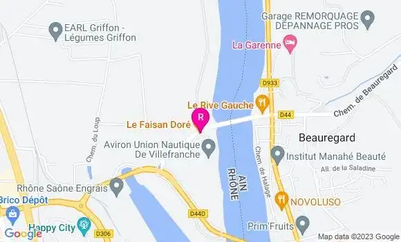 Localisation Restaurant  Le Faisan Doré