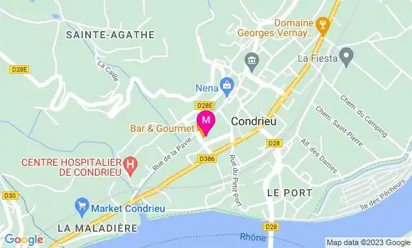 Localisation Restaurant  Bar et Gourmet