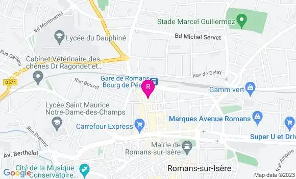 Localisation Restaurant  Le 5 Chevalier