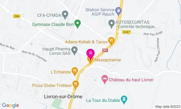 Localisation Restaurant  Café de l