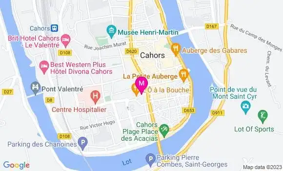 Localisation Restaurant  Le Courson