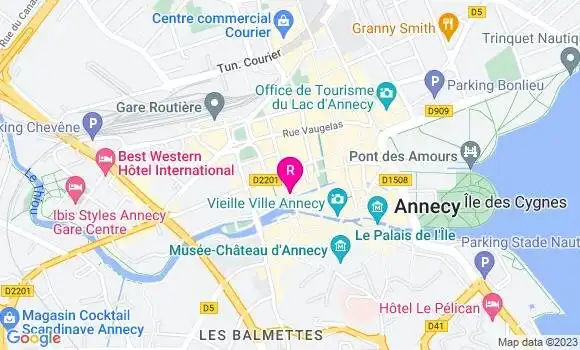Localisation Restaurant  Au Fil du Thiou